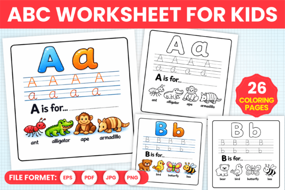 ABC Worksheet Coloring Pages for Kids: A Fun and Educational Tool for Early Learners