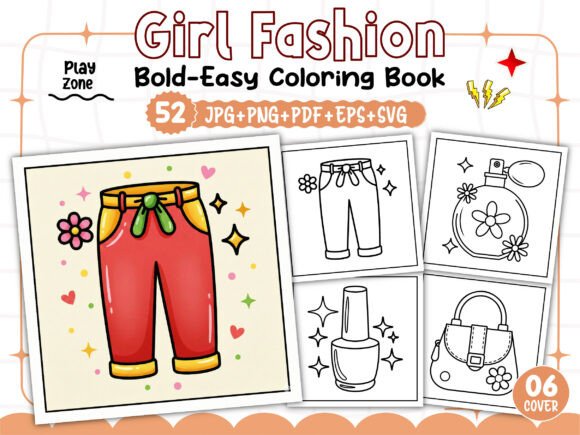 Bold Easy Girl Fashion Coloring Pages: A Creative Resource for Artists and Enthusiasts