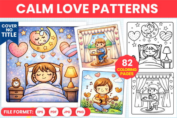 Calm Love Patterns Coloring Pages
