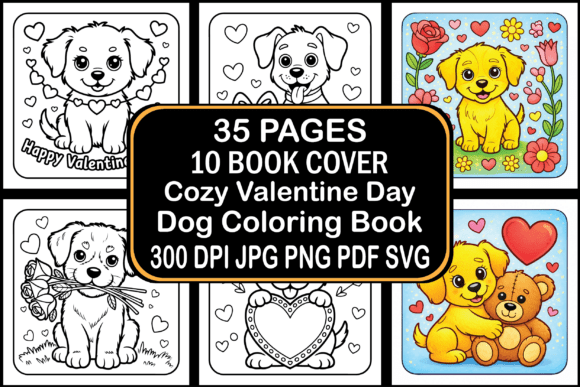 Cozy Valentine Day Dog Coloring Book: A Creative and Practical Choice for KDP Sellers