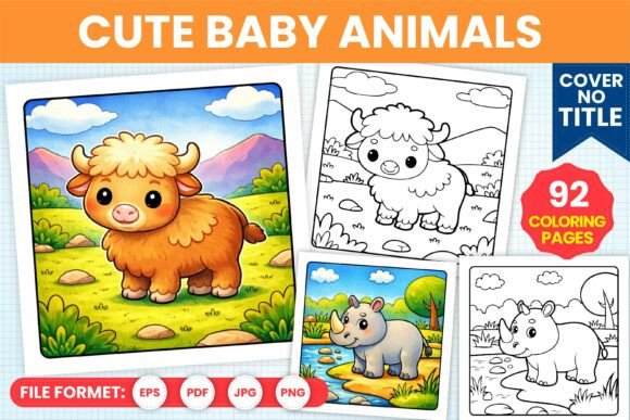 Cute Baby Animals Coloring Pages Kids – A Creative and Educational Resource for Young Artists
