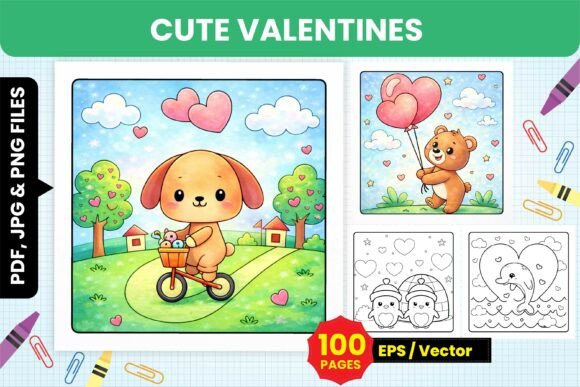 Cute Valentines Coloring Pages
