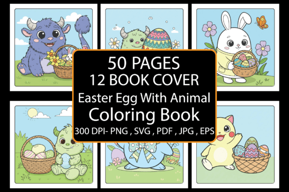 Easter Egg with Animal Coloring Book: A Creative Resource for All Ages