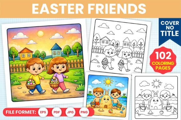 Easter Friends Coloring Pages for Kids – A Creative and Educational Resource
