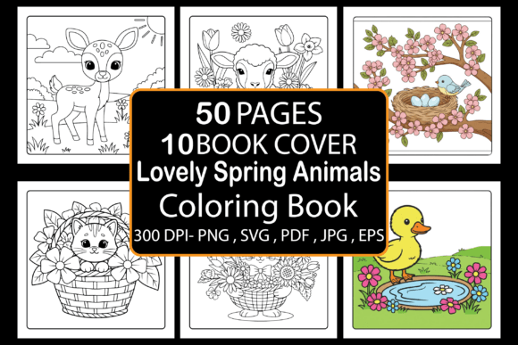 Explore the Delightful World of Lovely Spring Animals Coloring Book