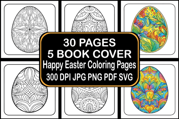 Happy Easter Coloring Pages: A Creative and Profitable Resource for Adults