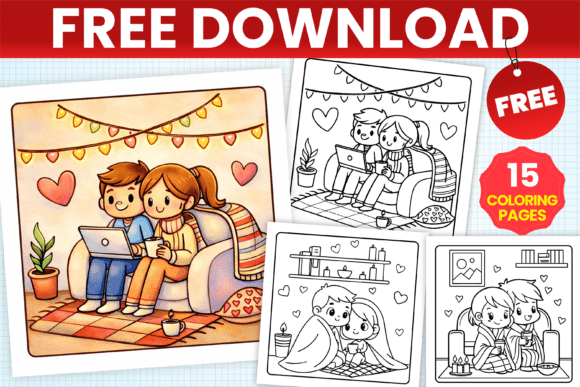 Hygge Love Free Adult Coloring Pages: A Trendy Addition to the Mindful Creativity Movement