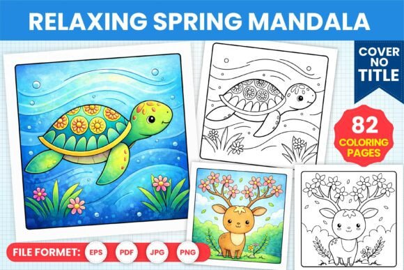 Relaxing Spring Mandala Coloring Book: A Creative Escape for All Ages