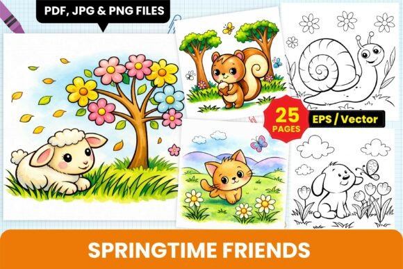 Springtime Friends Kids Coloring Pages: A Strategic Resource for Creative and Educational Success