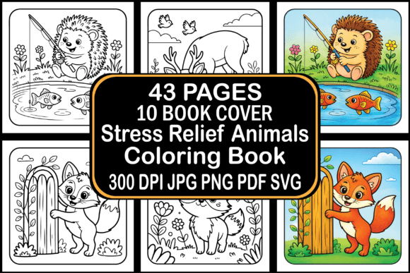 Stress Relief Animals Coloring Book: A Creative Solution for Modern Wellness